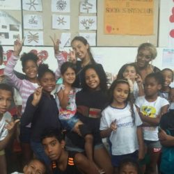 Voluntárias estrangeiras se despedem da Harmonicanto